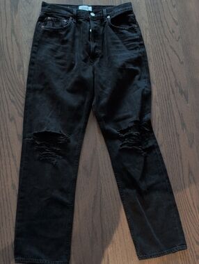 Agolde Distressed High Rise Jeans